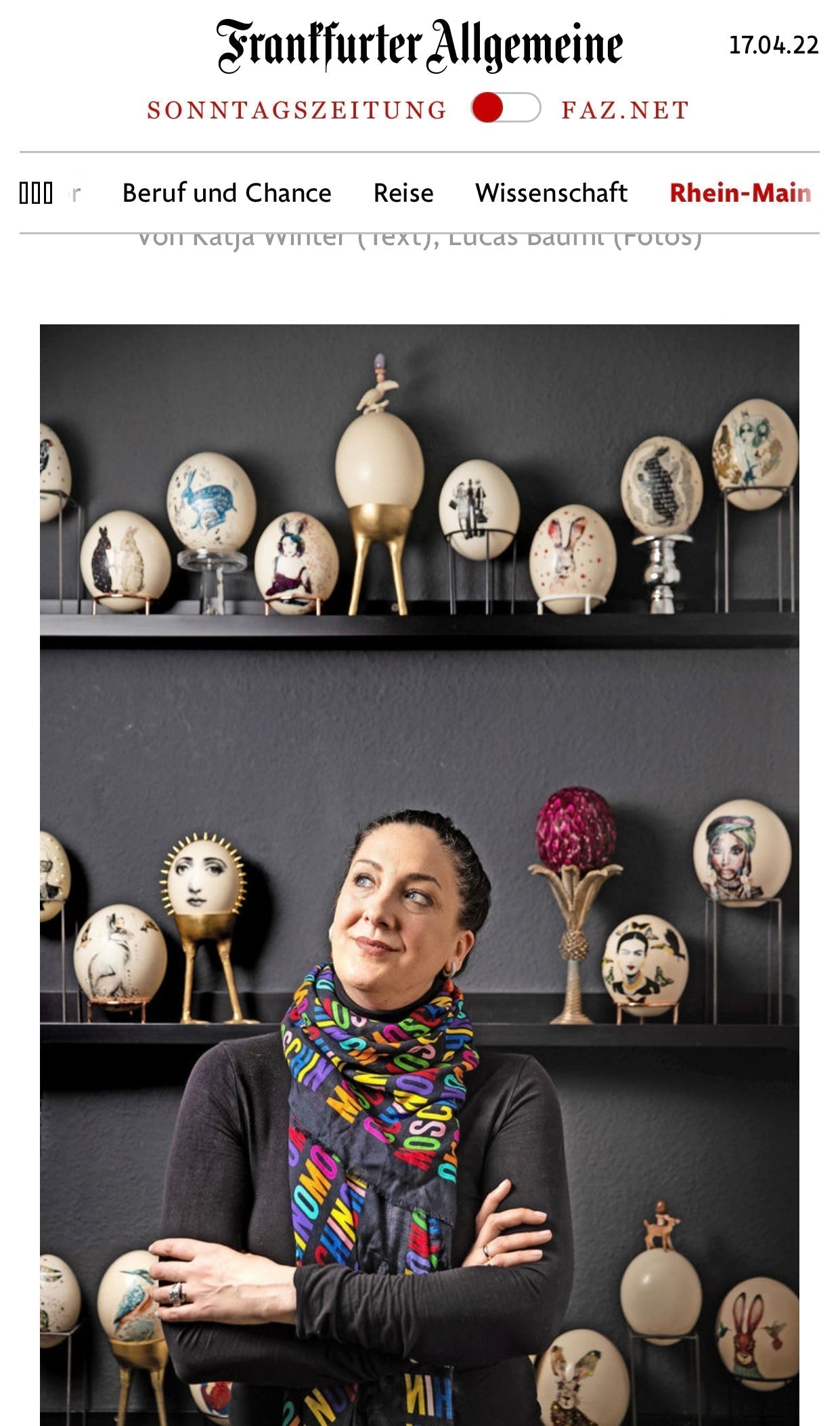 Bericht in der FAZ am Ostersonntag 2022 - ei-nzigartig