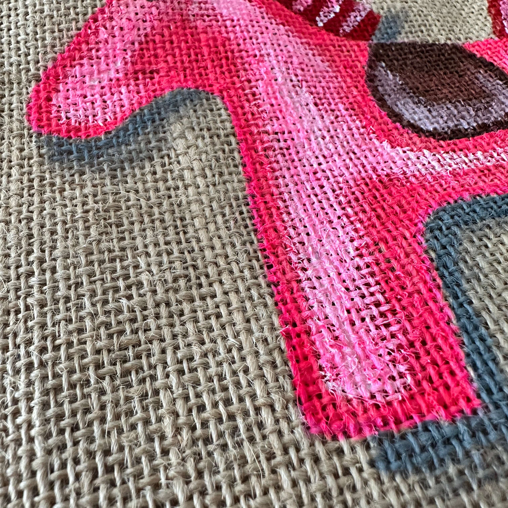 Art Bag "Crazy in pink", 26x22cm