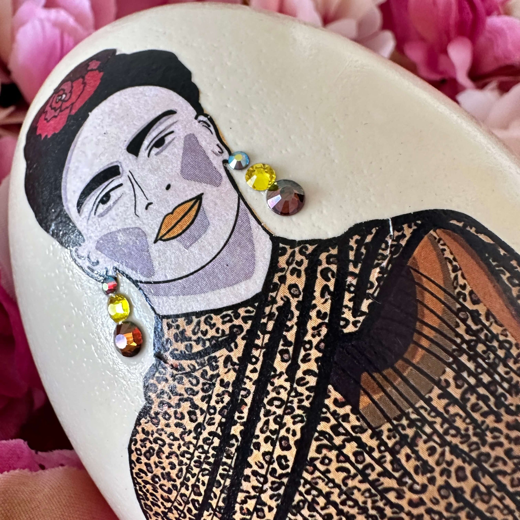 Ei-nzigartig Straußenei Frida Kahlo 