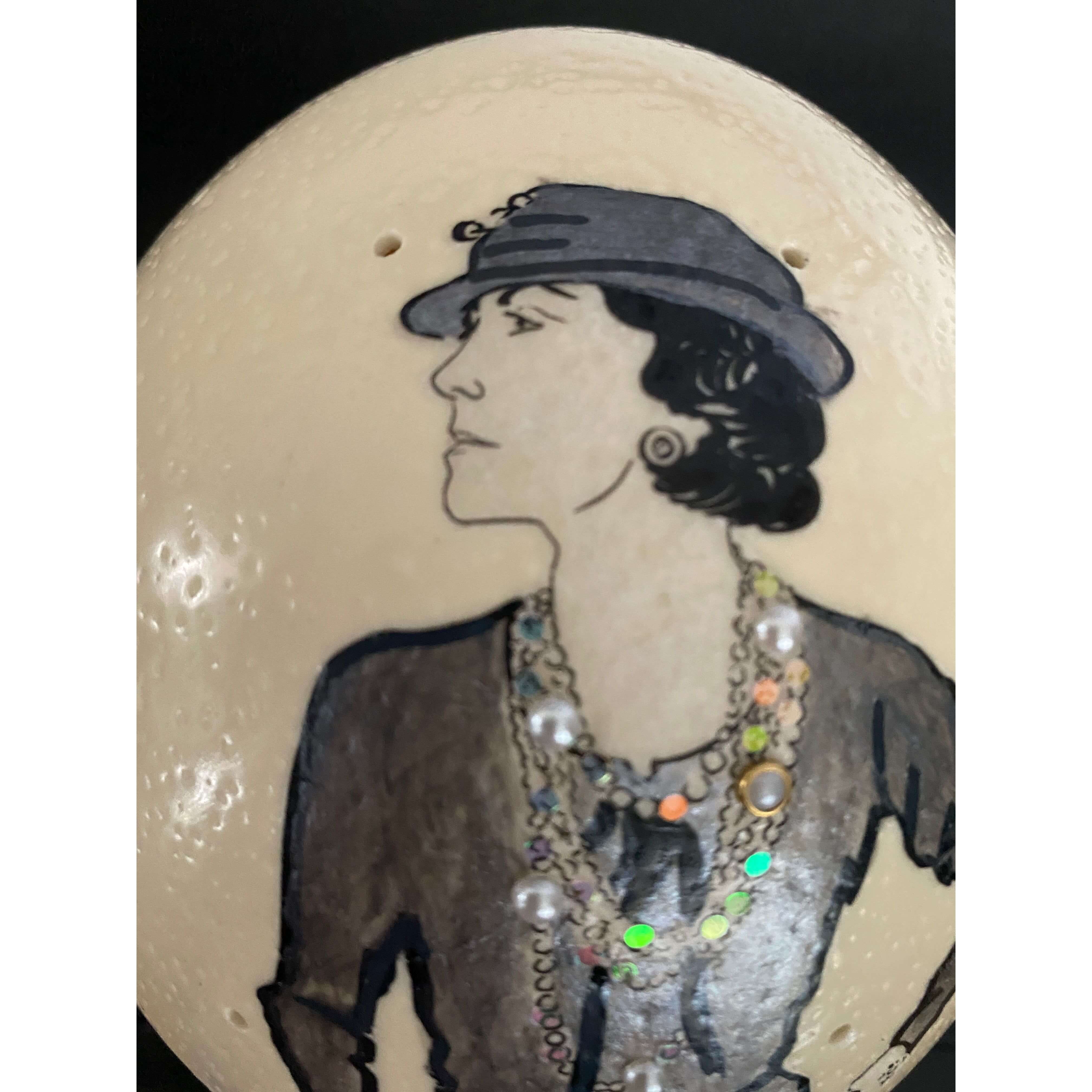 Ei-nzigartig Straußeneilampe Coco Chanel