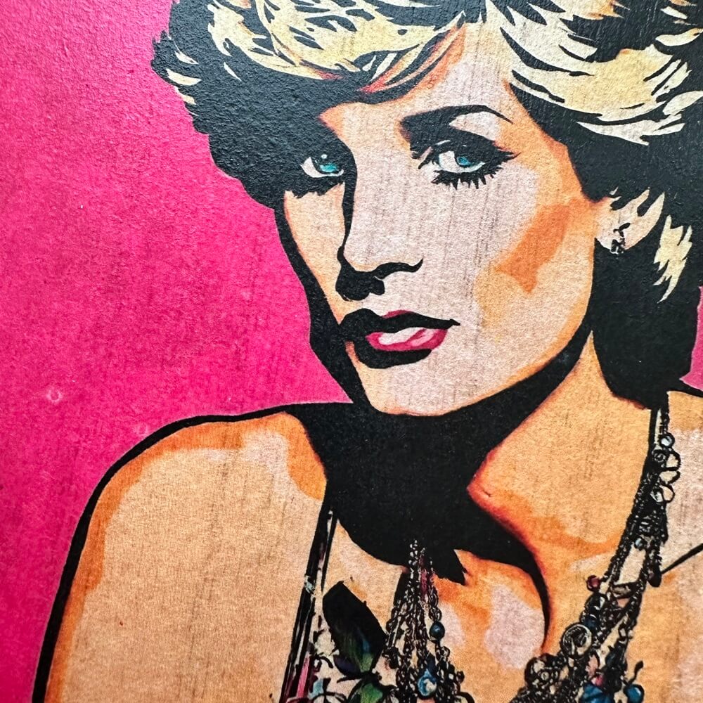 Holzbild ei-nzigartig diana