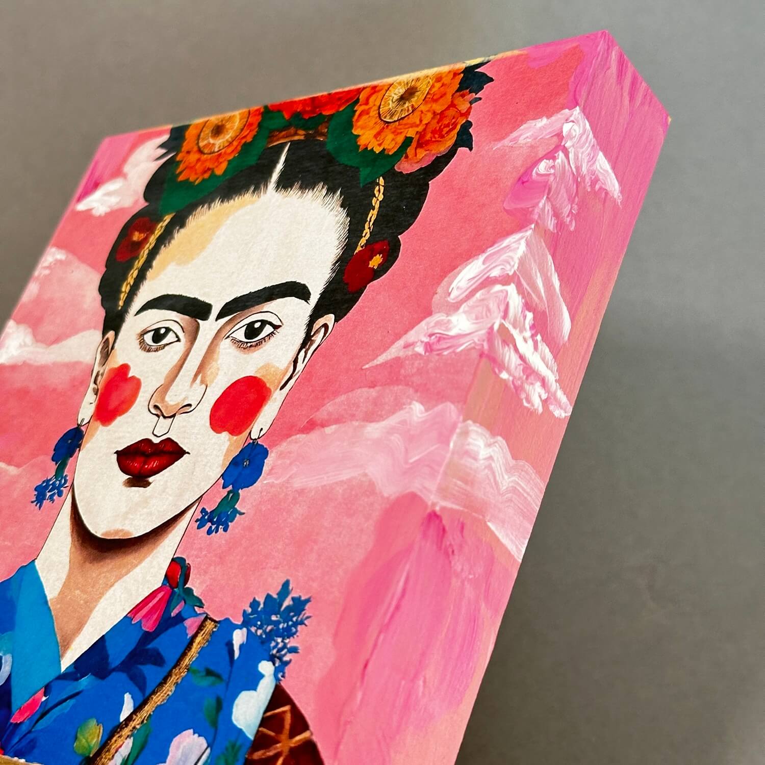 Frida Kahlo Holzbild
