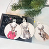 Handveredeltes Deko - Objekt: 3er Set Holy Charms „Cheers my Deers“ von ei - nzigartig