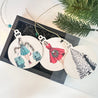 Handveredeltes Deko - Objekt: 3er Set Holy Charms „Holiday Couture“ von ei - nzigartig