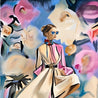 Handveredeltes Deko - Objekt: ART WOOD N°04 "Bloom Caccia", Edition: THE SECRET FLORA von ei - nzigartig
