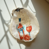 Handveredeltes Deko - Objekt: Auster "Shell I drink Aperol today?" 2 Varianten von ei - nzigartig