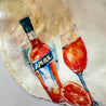 Handveredeltes Deko - Objekt: Auster "Shell I drink Aperol today?" 2 Varianten von ei - nzigartig
