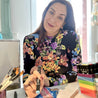 Handveredeltes Deko - Objekt: Deko - Schale "Frida goes Amalfi", Größe "XL", mit 2 Kantenvarianten von ei - nzigartig