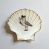 Handveredeltes Deko - Objekt: Dekoschale "Sylt Spritz", echte Fächermuschel mit Metallic - Kante von ei - nzigartig