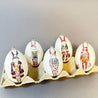 Handveredeltes Deko - Objekt: Eggtro (Glam) 5er Set Gänseeier aus Deutschland von ei - nzigartig