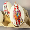 Handveredeltes Deko - Objekt: Eggtro (Glam) 5er Set Gänseeier aus Deutschland von ei - nzigartig