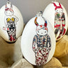 Handveredeltes Deko - Objekt: Eggtro (Glam) 5er Set Gänseeier aus Deutschland von ei - nzigartig