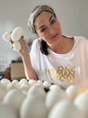 Handveredeltes Deko - Objekt: Gänseeier "Eggspress Yourself", 5er Set von ei - nzigartig
