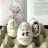 Handveredeltes Deko - Objekt: Gänseeier "Statement Eggs", 3er Set von ei - nzigartig