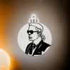 Handveredeltes Deko - Objekt: Geschenk - Anhänger, Black & White Edition „Karl Black“ von ei - nzigartig