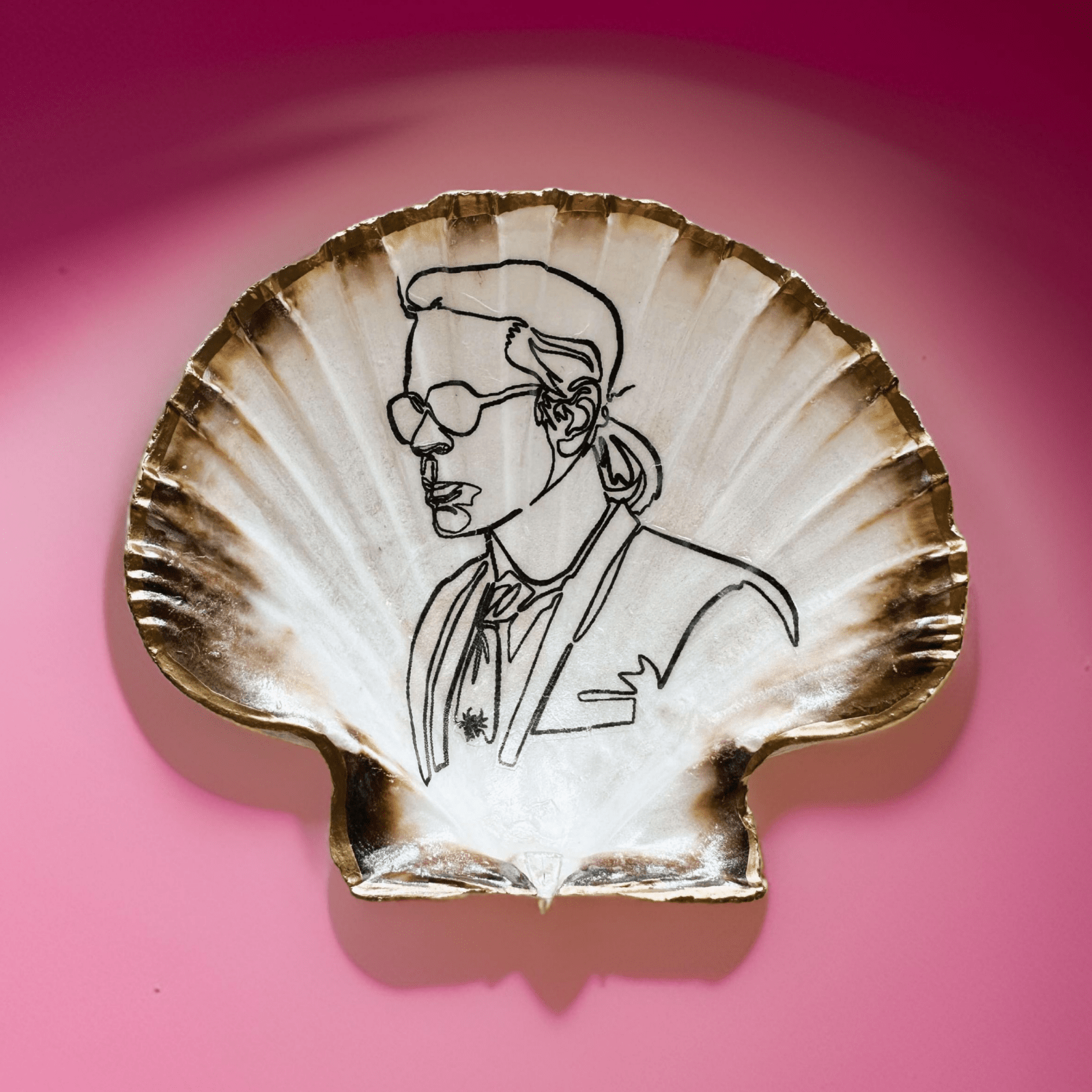 Handveredeltes Deko - Objekt: Muschel - Schale "Lagerfeld", 2 Größen von ei - nzigartig