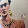 Handveredeltes Deko - Objekt: Nanduei: "Frida goes Amalfi", Glam, inkl. Draht - Donut von ei - nzigartig