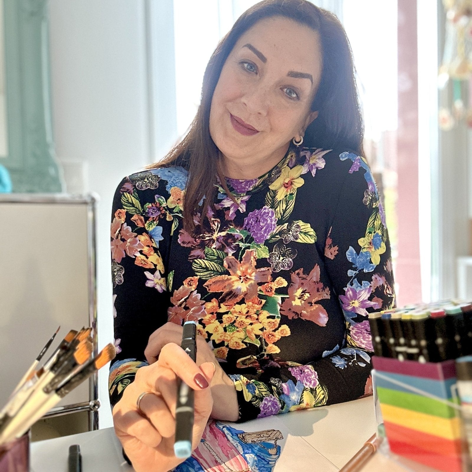 Handveredeltes Deko - Objekt: Nanduei "Frida No. 5", inkl. Blüten - Thron von ei - nzigartig