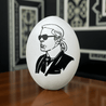 Handveredeltes Deko - Objekt: Nanduei: "Karl", Black & White Edition von ei - nzigartig