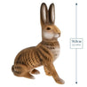 Handveredeltes Deko - Objekt: Sitzender Osterhase zum Füllen, braun von ei - nzigartig