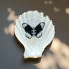 Handveredeltes Deko - Objekt: Sized Set Muschel - Schalen "Nightfly" (3 - teilig) 2 Kantenvarianten von ei - nzigartig