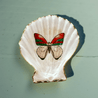 Handveredeltes Deko - Objekt: Sized Set Muschel - Schalen "Supreme Butterfly" (3 - teilig) 2 Kantenvarianten von ei - nzigartig