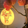 Handveredeltes Deko - Objekt: Straußenei - Leuchte "Dalia Deer", Tischlampe (unterschiedliche Modelle & Farben) von ei - nzigartig