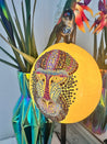 Handveredeltes Deko - Objekt: Straußenei - Leuchte "Diamanic Monkey", Unikat - Lampe (nur einmal erhältlich) von ei - nzigartig