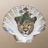 Handveredeltes Deko - Objekt: XL Muschel - Schale "Leopard" von ei - nzigartig