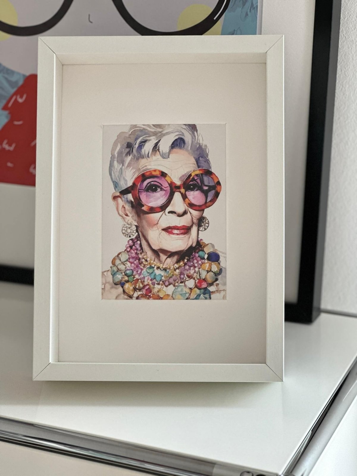  Miniposter: Iris Aquarell DIN A5 von ei - nzigartig