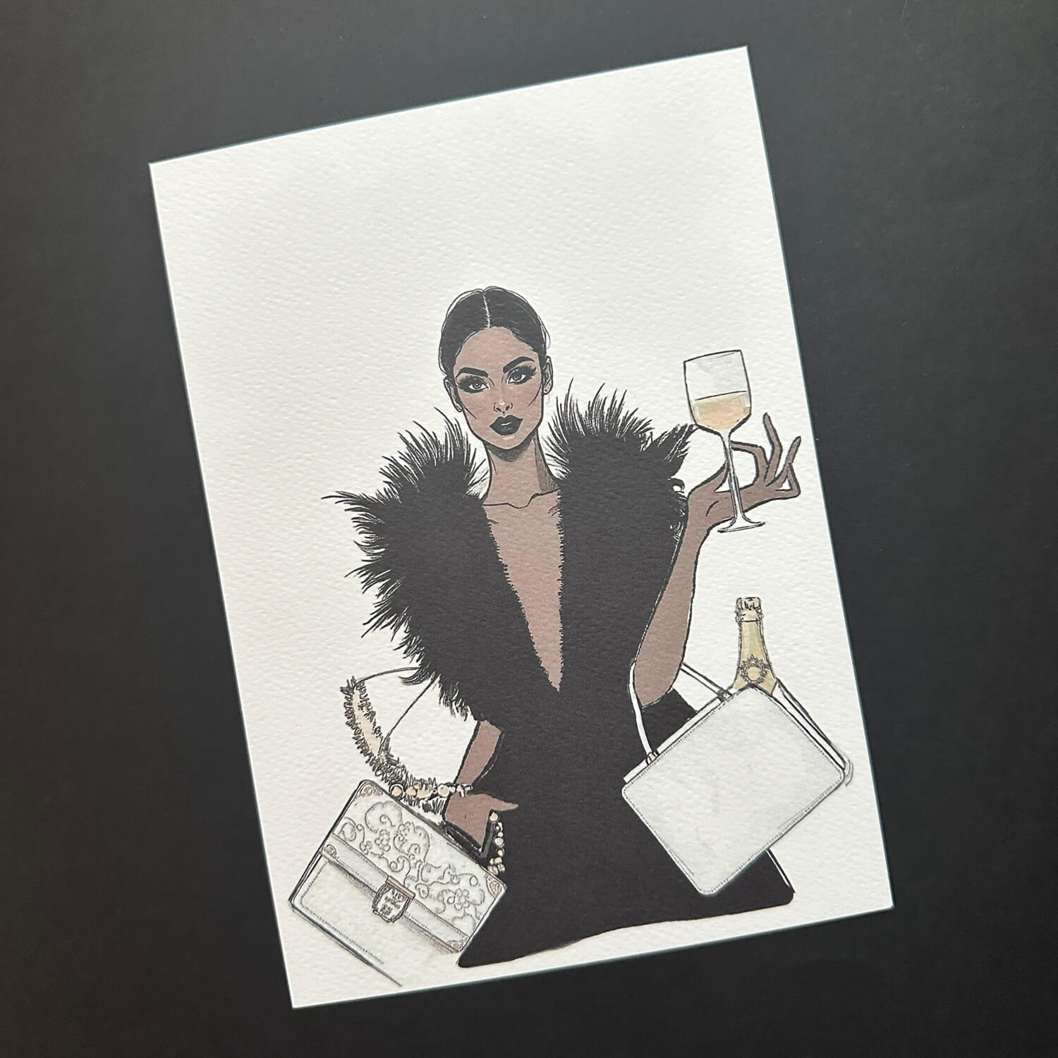  Miniposter "Party Queen" DIN A5 von ei - nzigartig