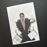 Handveredeltes Deko - Objekt: XL Postkarte/ Miniposter "Party Queen" DIN A5 von ei - nzigartig