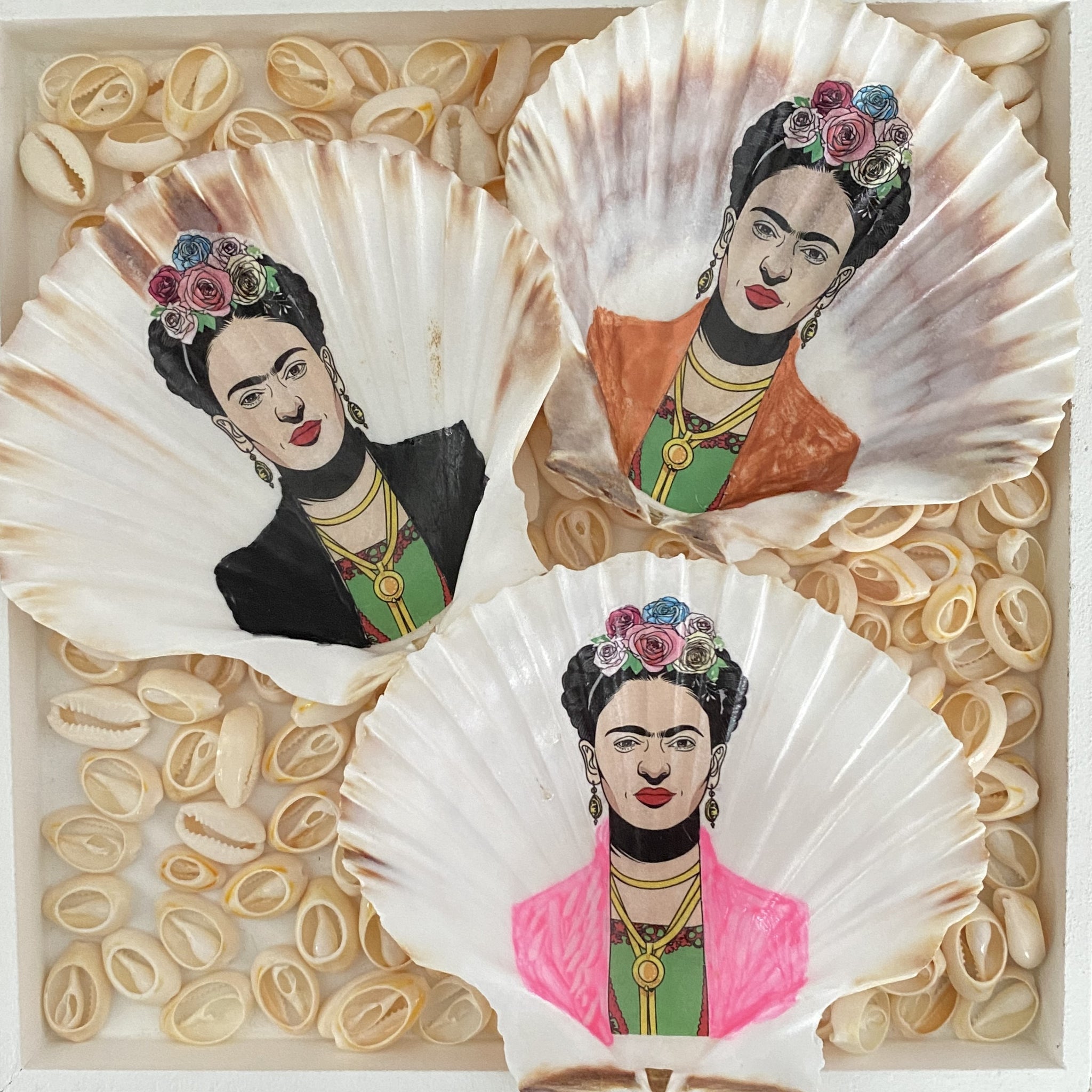 3er Set Frida Kollektion: echte Jakobsmuscheln