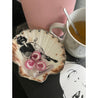 Handveredeltes Deko - Objekt: Muschel - Schale "Miranda liebt Cappuchino" 2 Größen und Kantenvarianten von ei - nzigartig